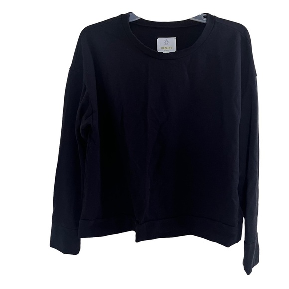 Aerie Black Sweatshirt - Picture 2 of 8